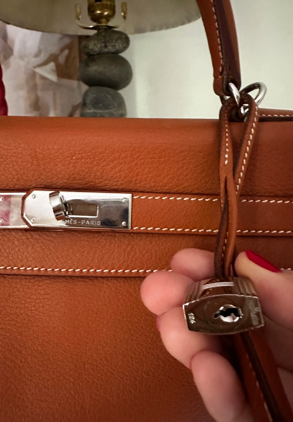 HERMES Kelly Retourne 32 Taurillon Clemence Leather