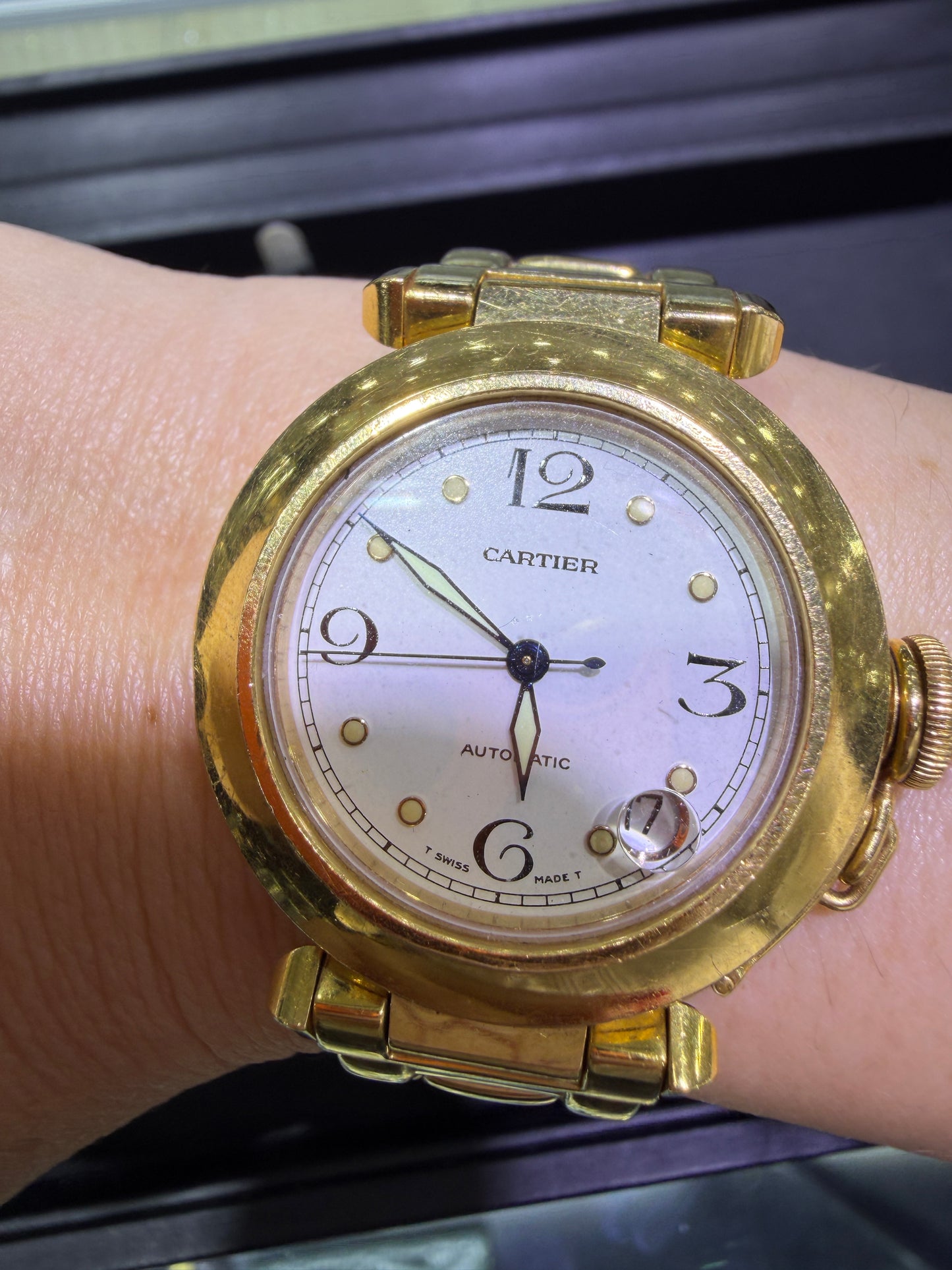 CARTIER 18K Gold Pasha Watch