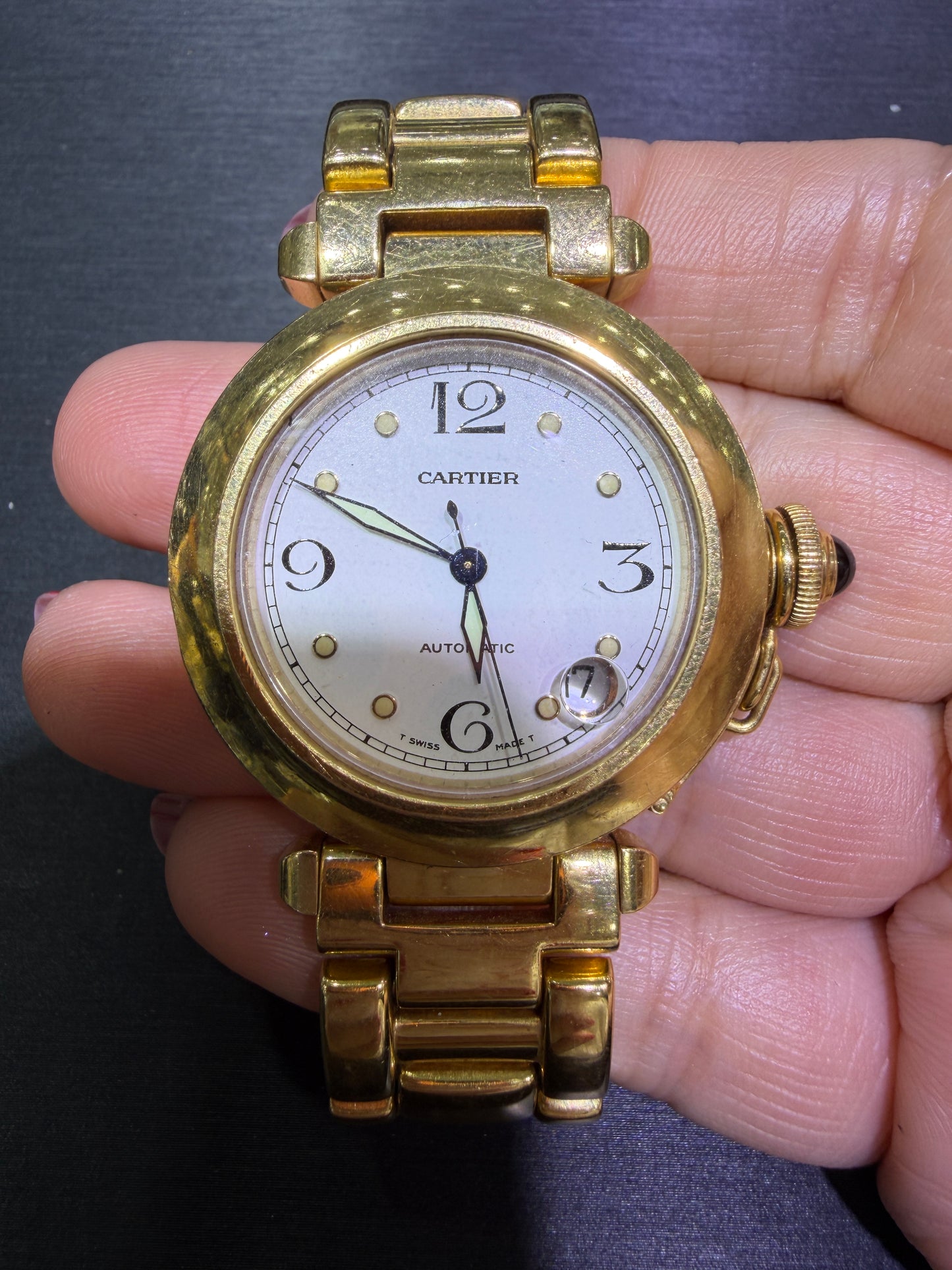 CARTIER 18K Gold Pasha Watch