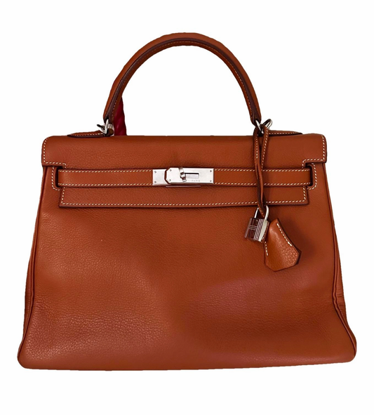 Hermes Kelly Retourne 32 Taurillon Clemence Leather