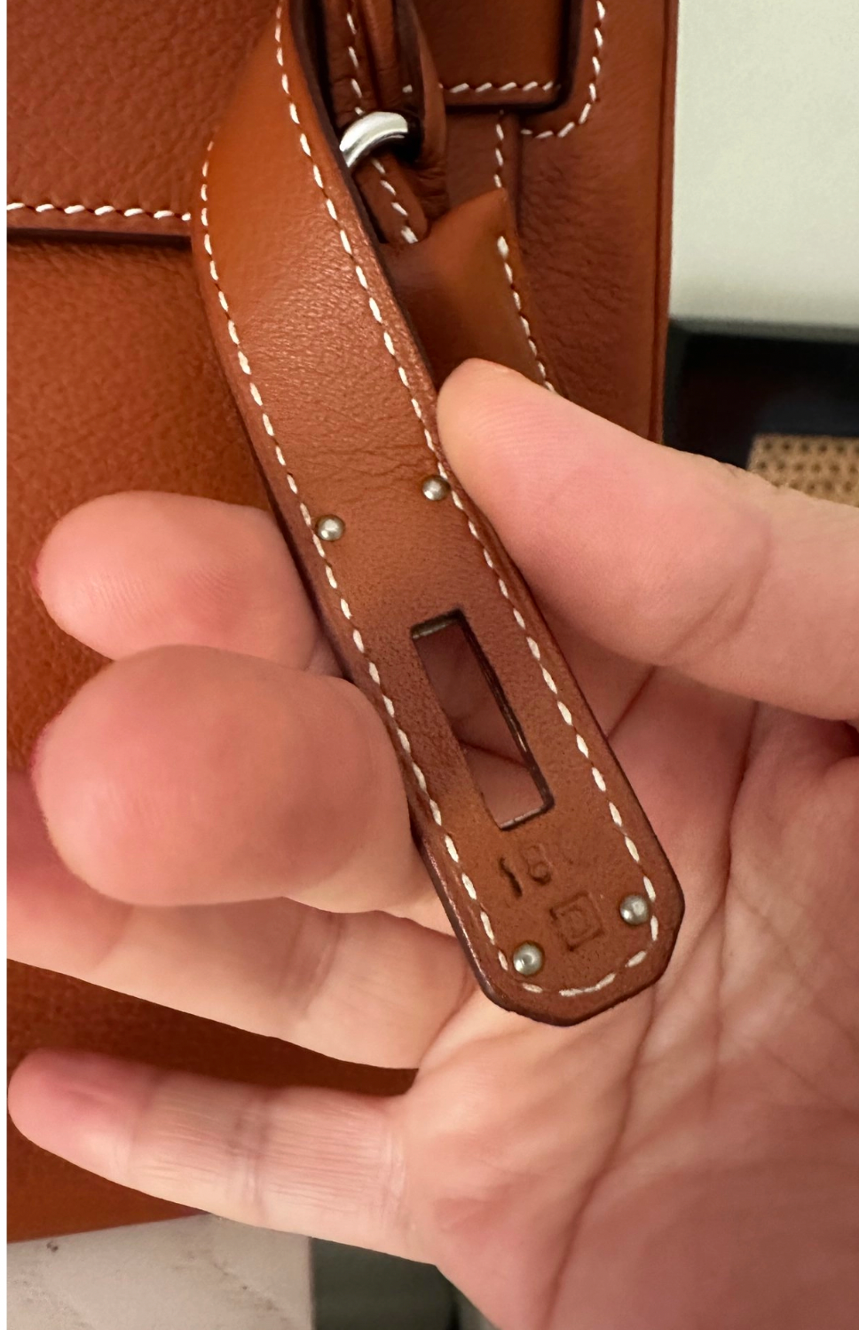 HERMES Kelly Retourne 32 Taurillon Clemence Leather