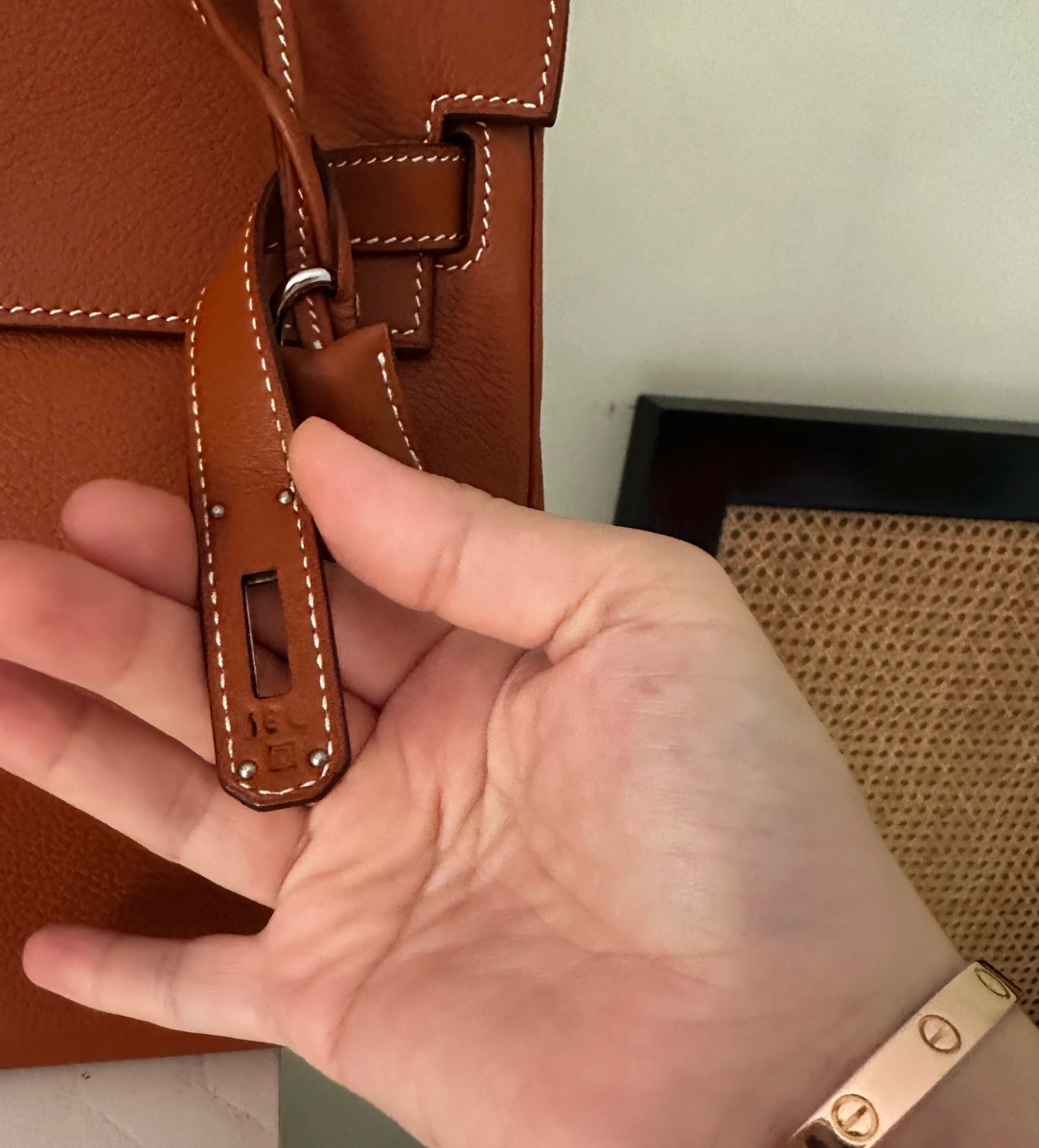 HERMES Kelly Retourne 32 Taurillon Clemence Leather