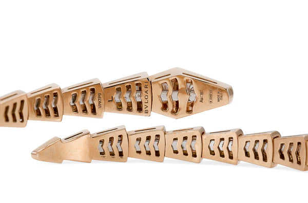 BVLGARI Serpenti Viper Snake Diamond Gold Bracelet