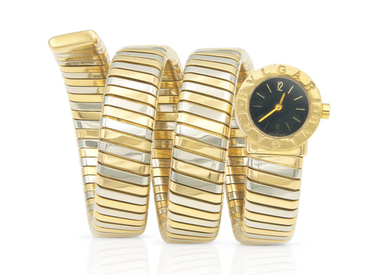 Bvlgari Two-Tone Tubogas Wrap Serpenti Watch