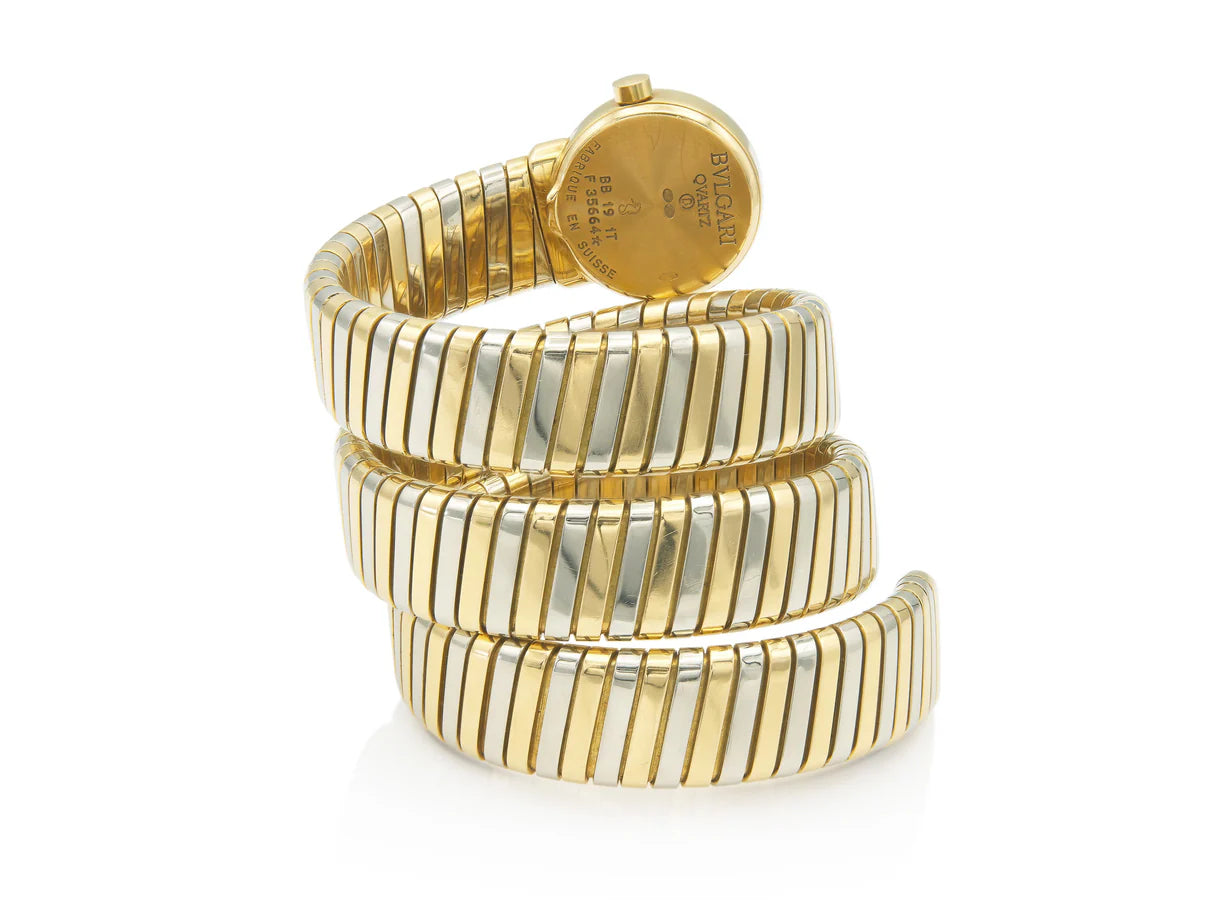 Bvlgari Two-Tone Tubogas Wrap Serpenti Watch