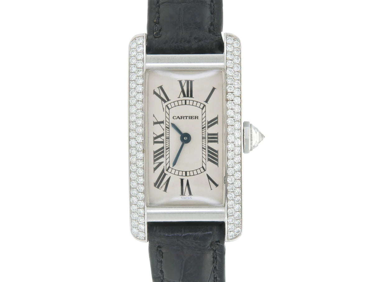 Cartier Tank Américaine Watch with Diamonds