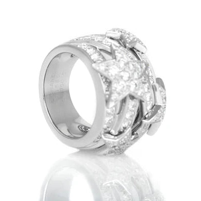 Chanel Comete Diamond Star Dome Ring