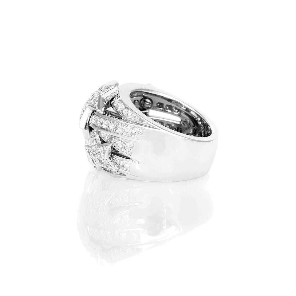Chanel Comete Diamond Star Dome Ring
