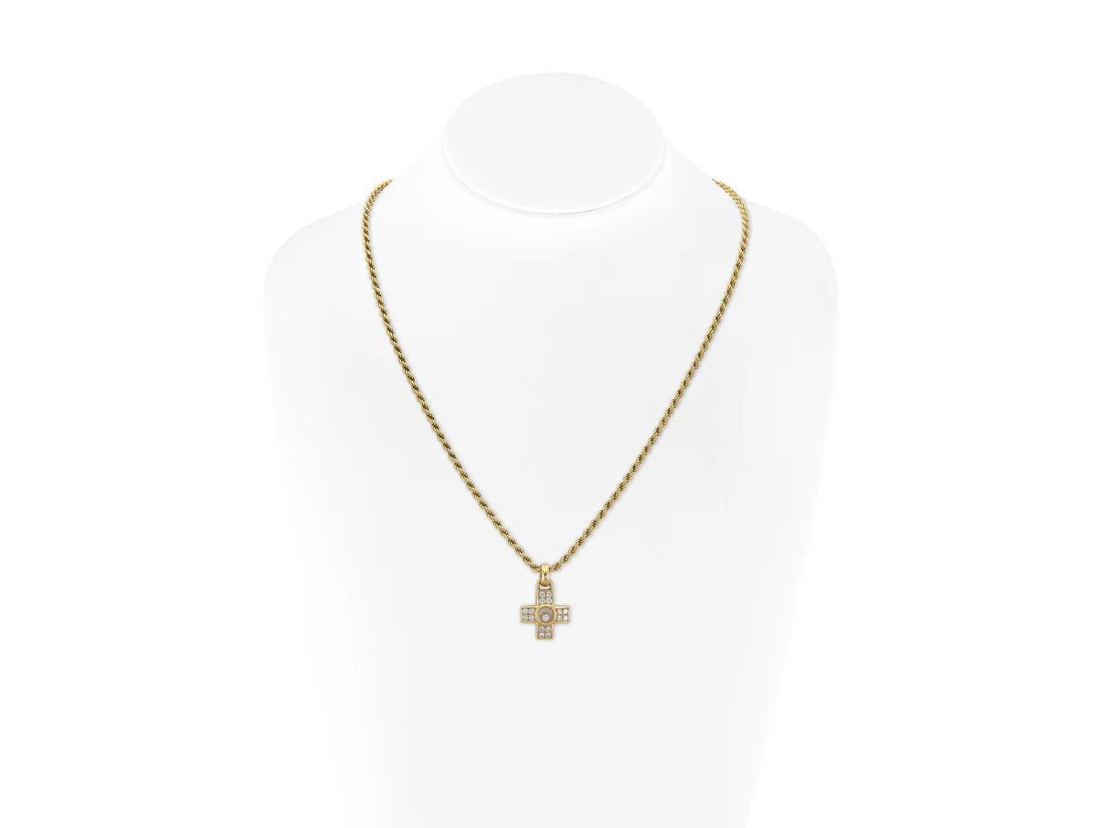Chopard Happy Diamonds Cross Pendant Necklace