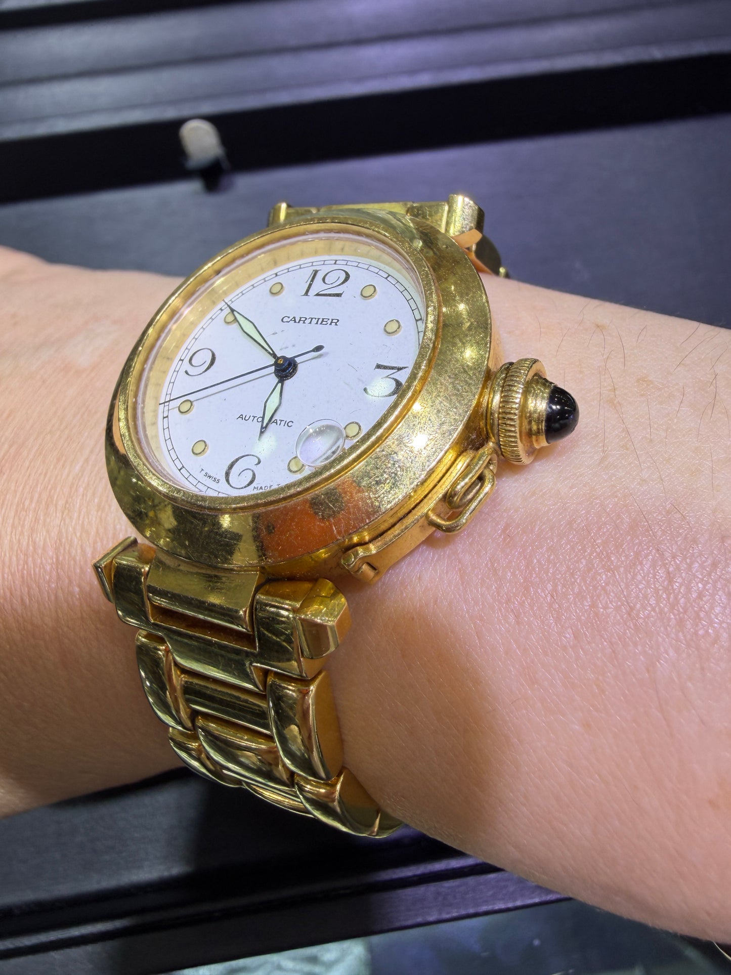 CARTIER 18K Gold Pasha Watch