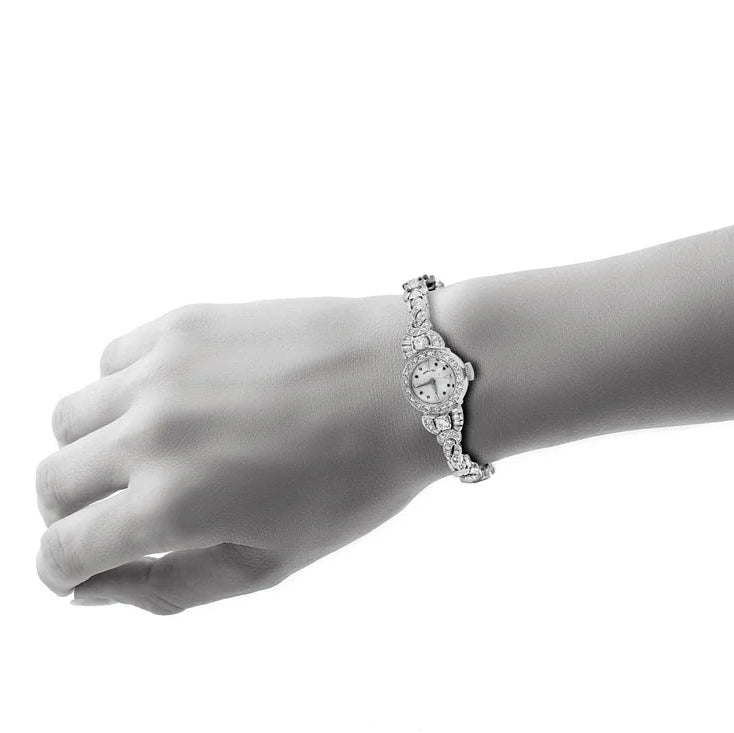 HAMILTON Diamond Watch Antique Art Deco 1920s