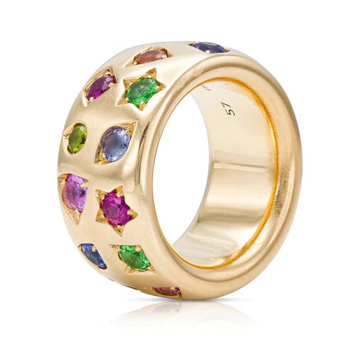 POMELLATO Iconica Large Ring Gold Gem Stone Ring