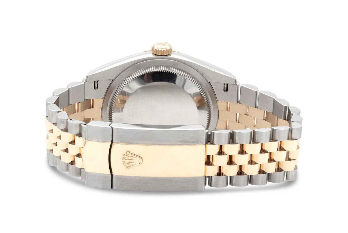 Rolex Two-Toned Gold Logo Face Datejust Watch