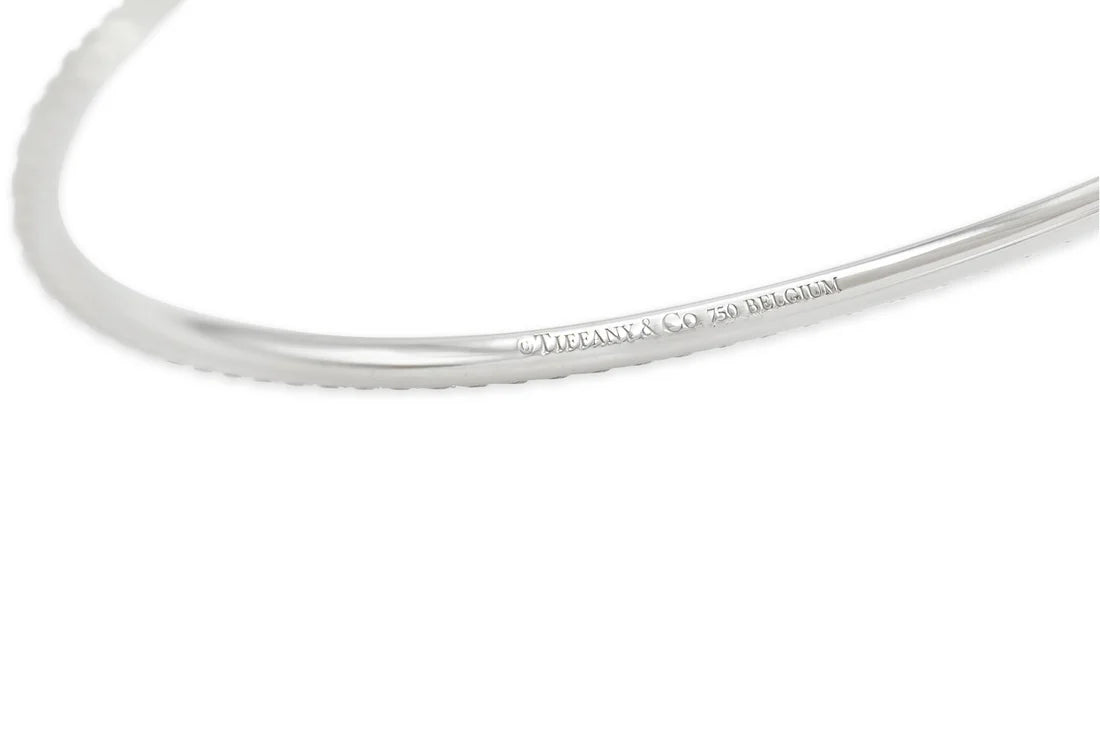 Tiffany & Co. "Metro" White Gold Bangle Bracelet "Metro" White Gold Bangle Bracelet
