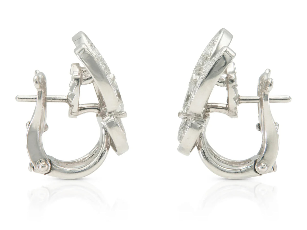 Van Cleef & Arpels Diamond Butterfly Earrings