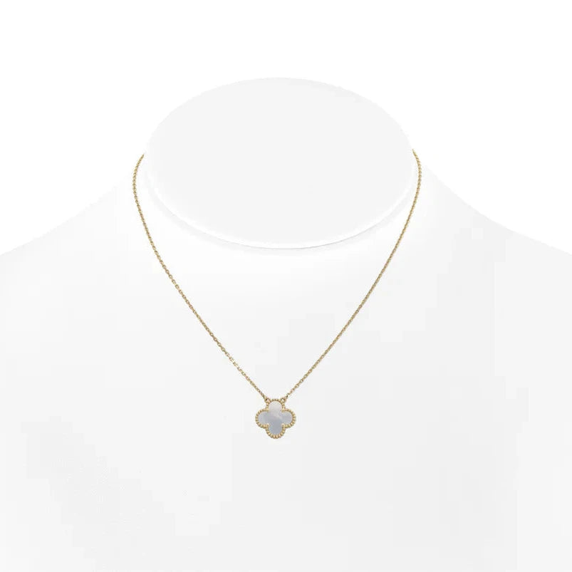 Van Cleef & Arpels Mother of Pearl Vintage Alhambra Pendant Necklace
